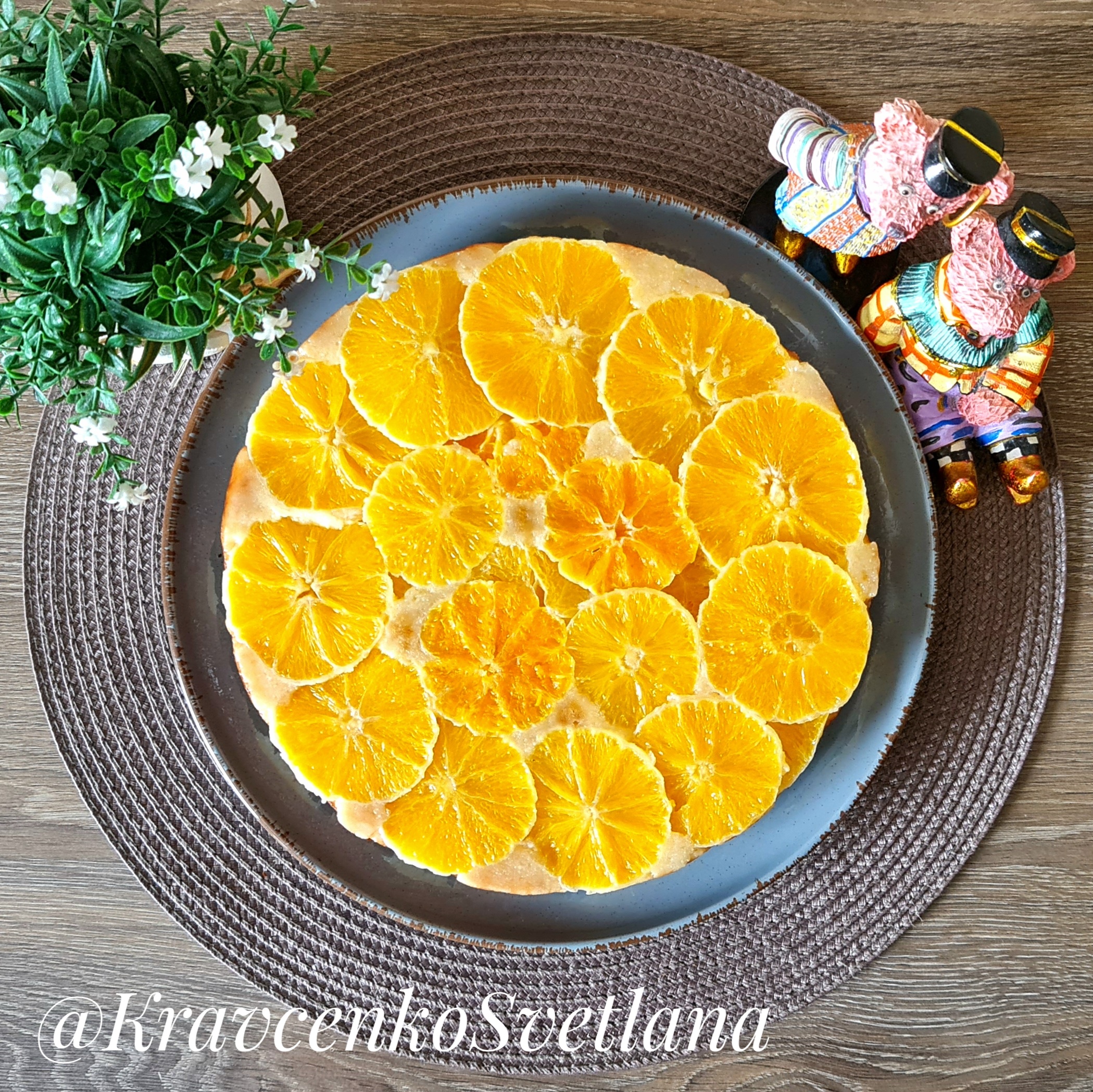 Пирог с апельсинами и мандаринами - рикотник