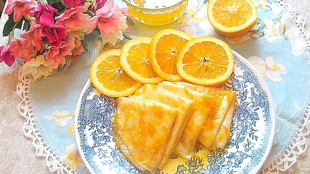 Блинчики "сюзетт" с апельсиновым соусом #неПП