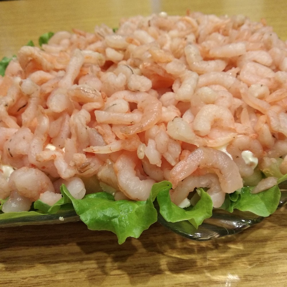 Салат с креветками 🦐