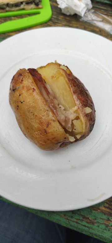 Картошка с салом в фольге
