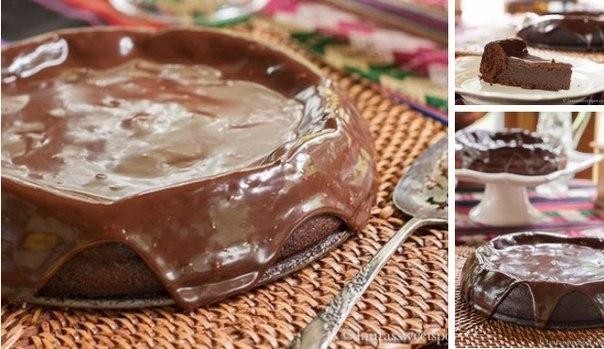 Мексиканский шоколадный торт без муки