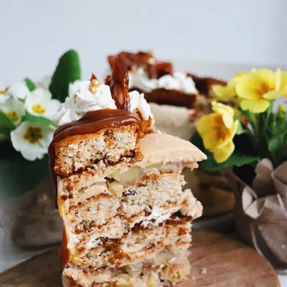 Невероятный торт карамельное яблоко