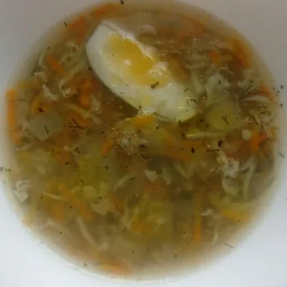 Суп куринный на домашней курице #кулинарныймарафон