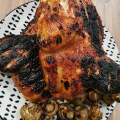 Курица на мангале в сладко - кислом маринаде