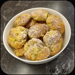 Творожное печенье с яблоками