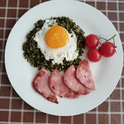 Гречотто из гречки с горошком
