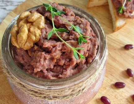 Паштет из красной фасоли с орехами