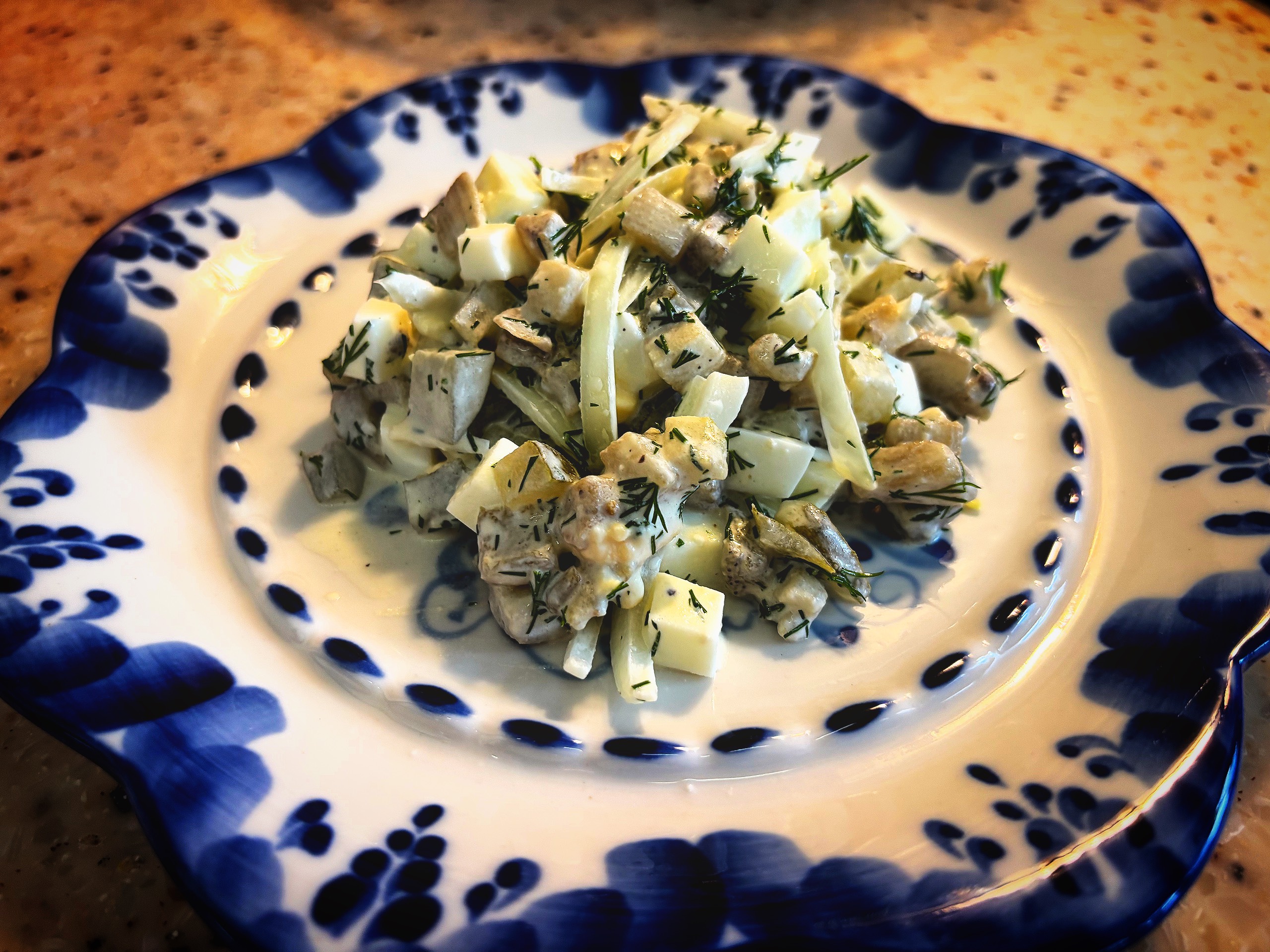 Салат - закуска из баклажанов