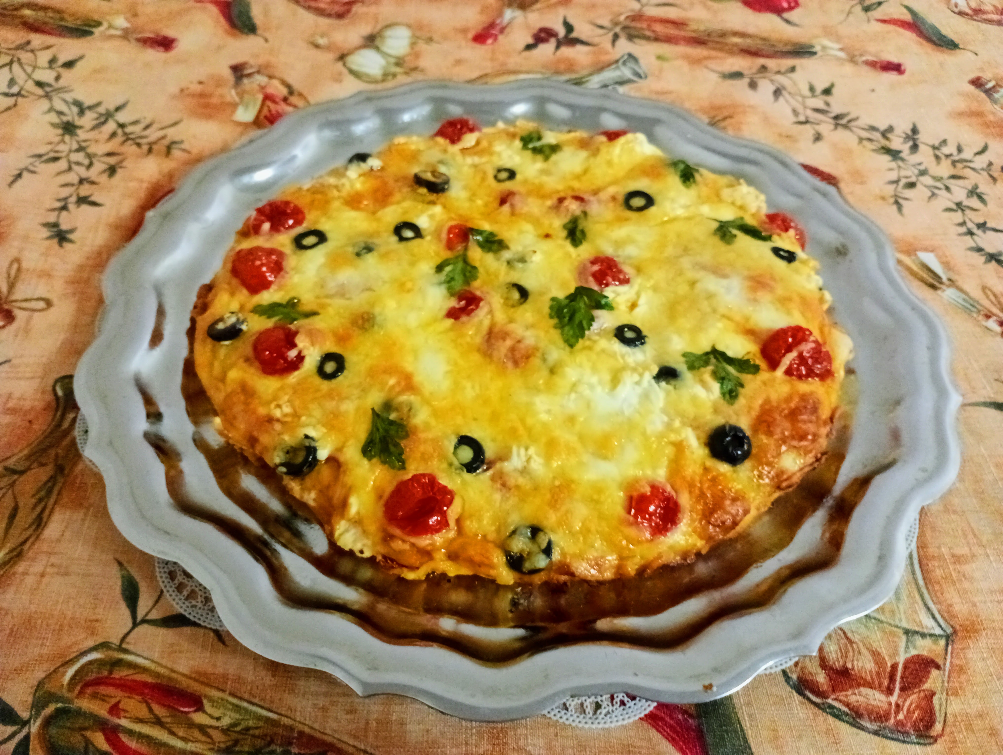 Пицца праздничная "Три сыра"