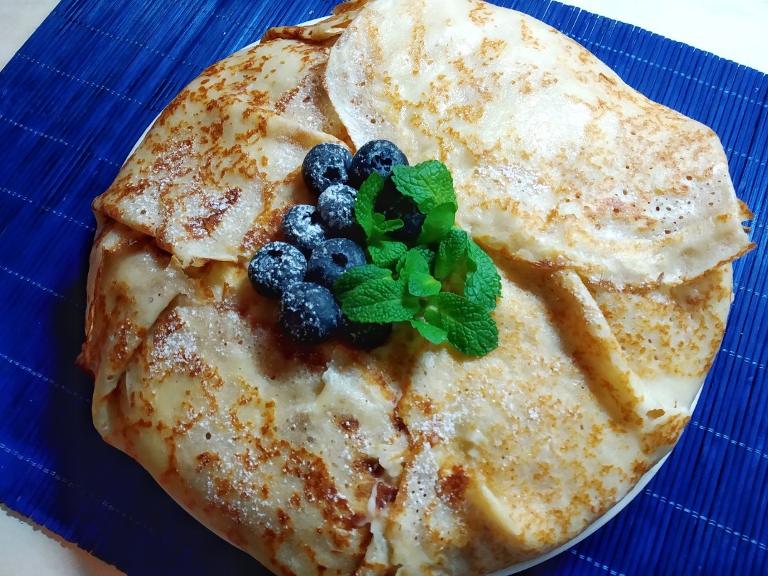 Блинный торт с кремом "Пломбир"