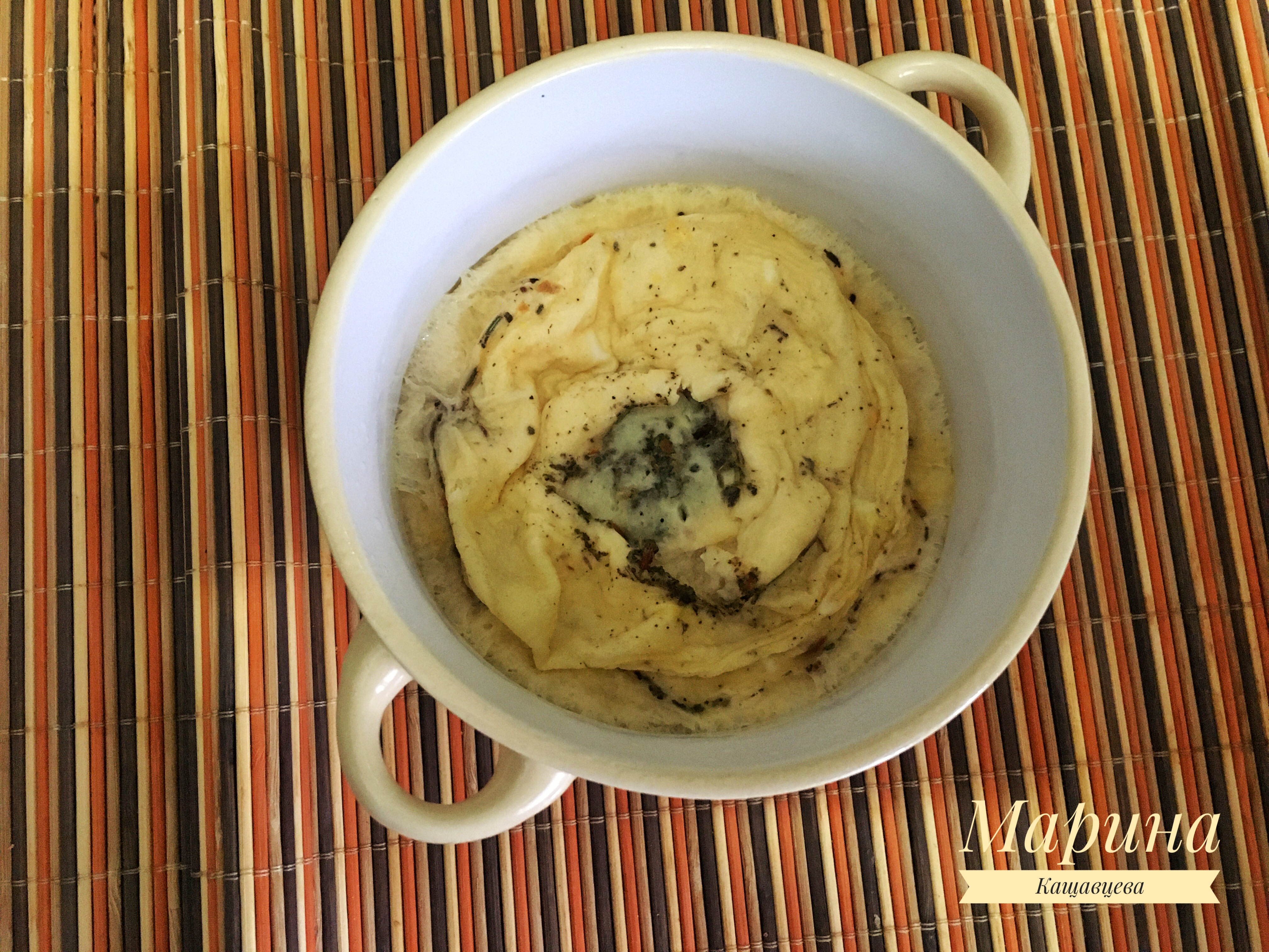 Омлет в микроволновке 