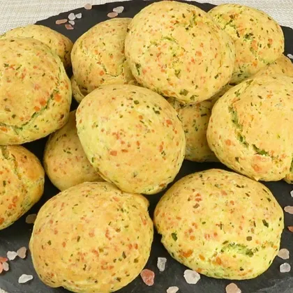 Печенье с зеленым луком и сыром к летнему супу | Cookies with green onions and cheese