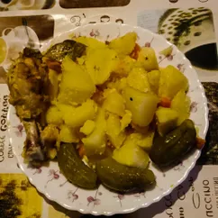 Картофель с голенями