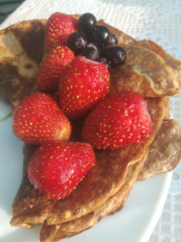 Шоколадные овсяные пп блины