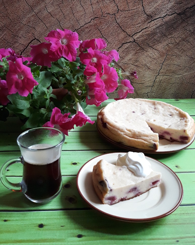 Творожная запеканка со сливами 🍁🍰🍁☕🍁