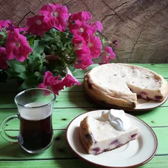 Творожная запеканка со сливами 🍁🍰🍁☕🍁