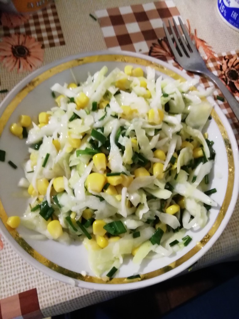 Салат из свежей капусты! 😘 👍