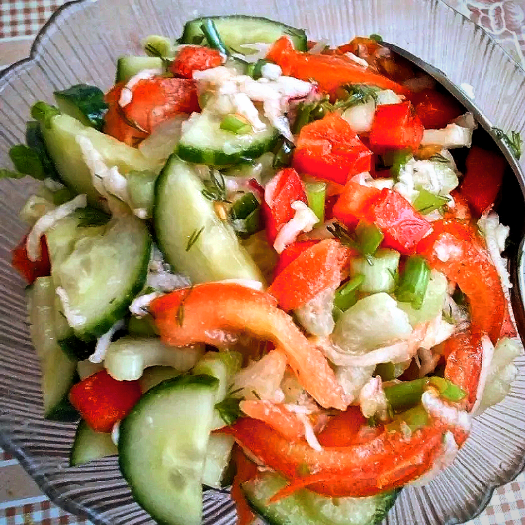 Свежий салат из овощей
