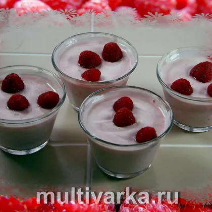 Малиновый йогурт в мультиварке