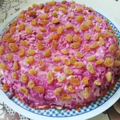 Салат с рисом и овощами