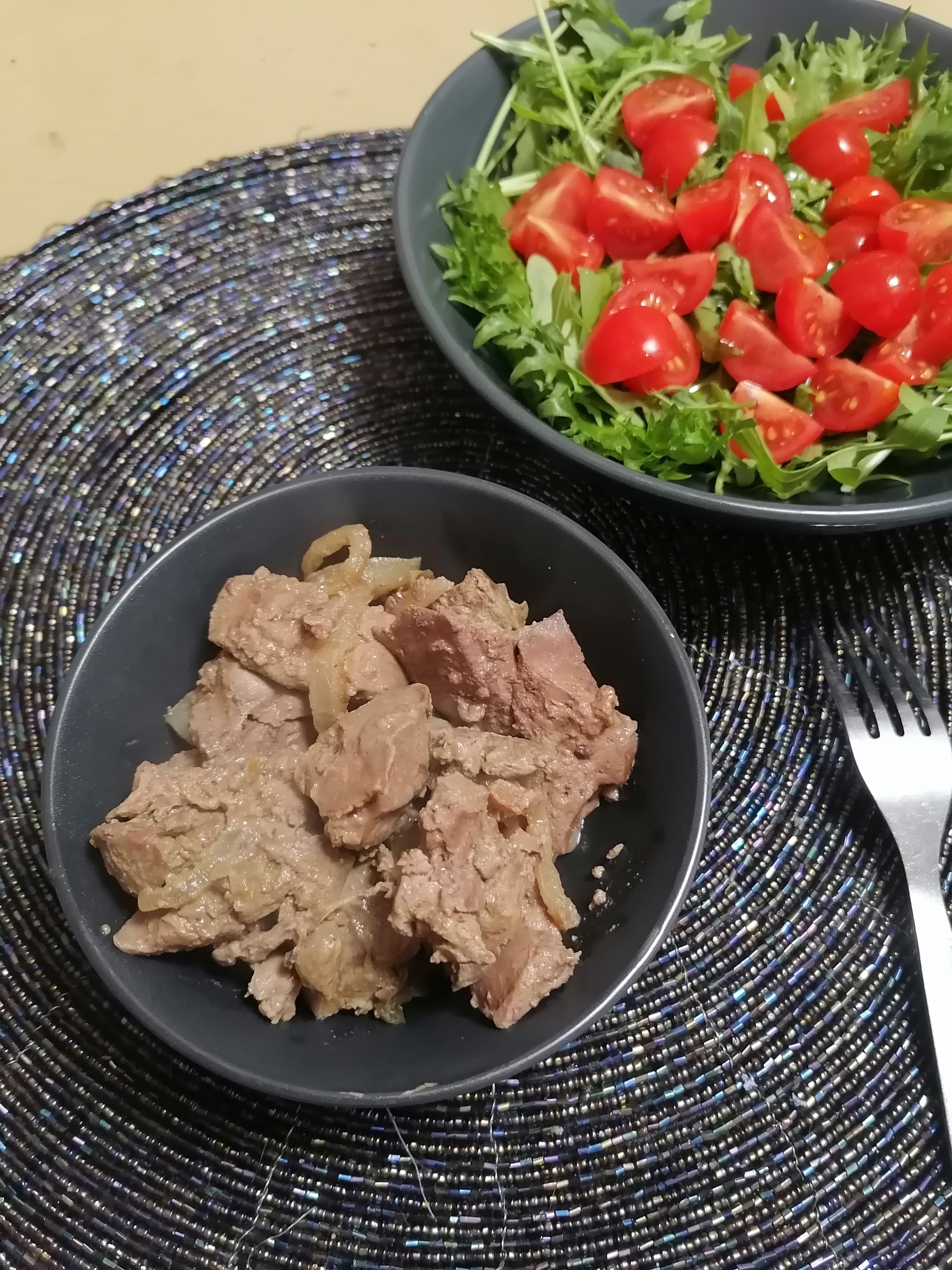 Печень куриная с мёдом 