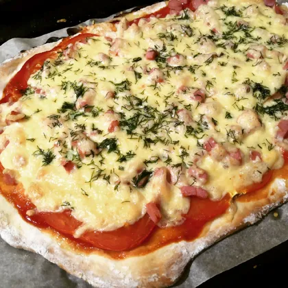 Домашняя пицца на тонком тесте