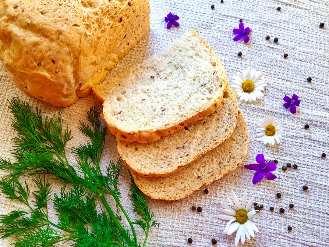 Пшеничный хлеб с отрубями в хлебопечке