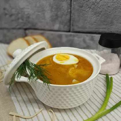 Лёгкий куриный суп с лапшой