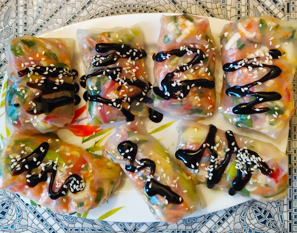 Спринг-роллы. Овощные с сыром