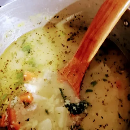 Сырный суп с куриной грудкой "Курочка Ряба"