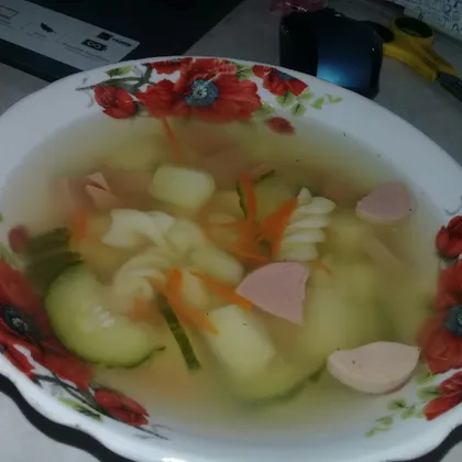 Суп с огурцом