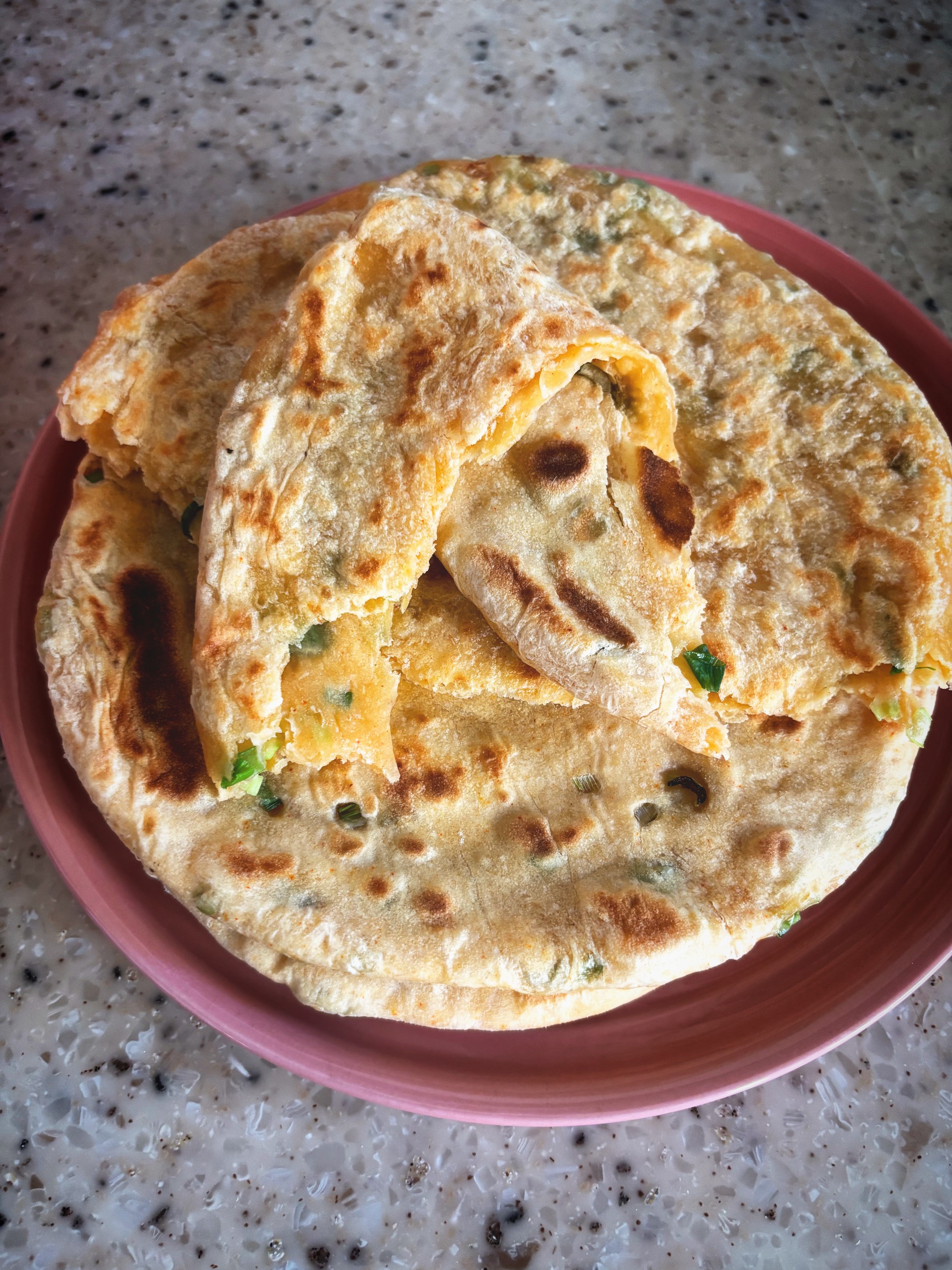 Лепёшки с зелёным луком