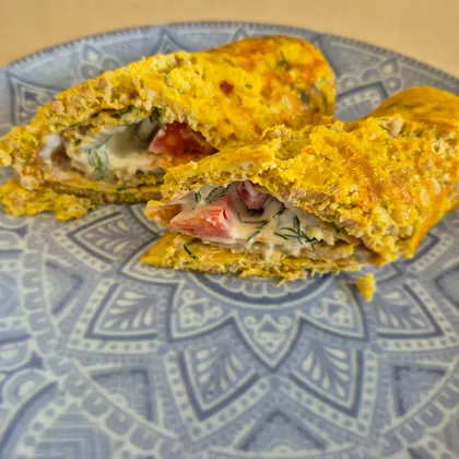 Бризоль с фаршем и овощами