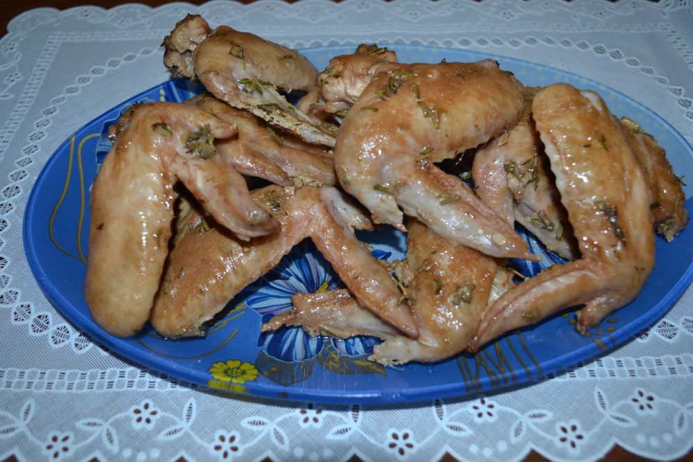 Куриные крылышки в йогурте
