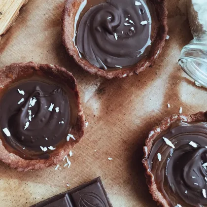 Шоколадные тарталетки с карамелью. 🍫