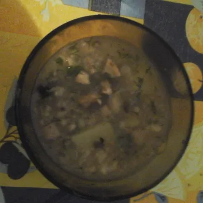 Затируха (суп из шампиньонов)