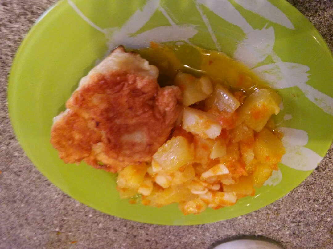 Кабачки с картофелем тушеные