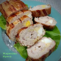 Рулет мясной с беконом 🥓