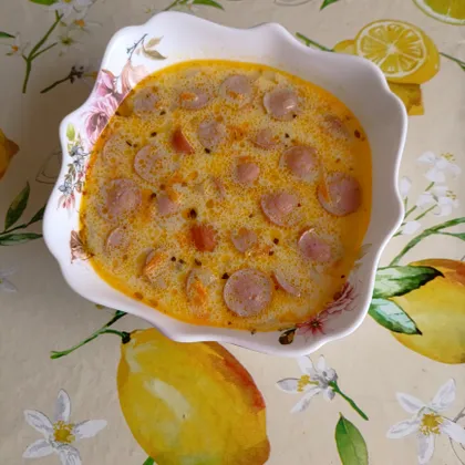 Сливочный суп с сосисками 🍲