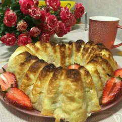 Рваный пирог из лаваша с клубникой 🍓