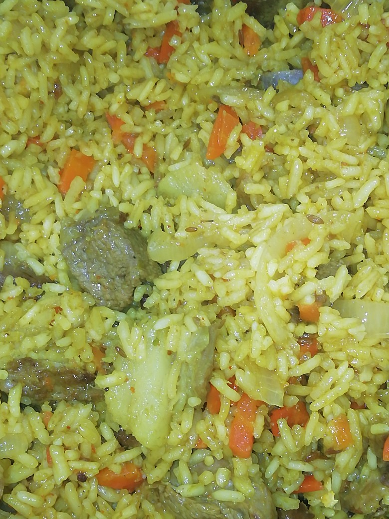 Плов с карэ из барашка
