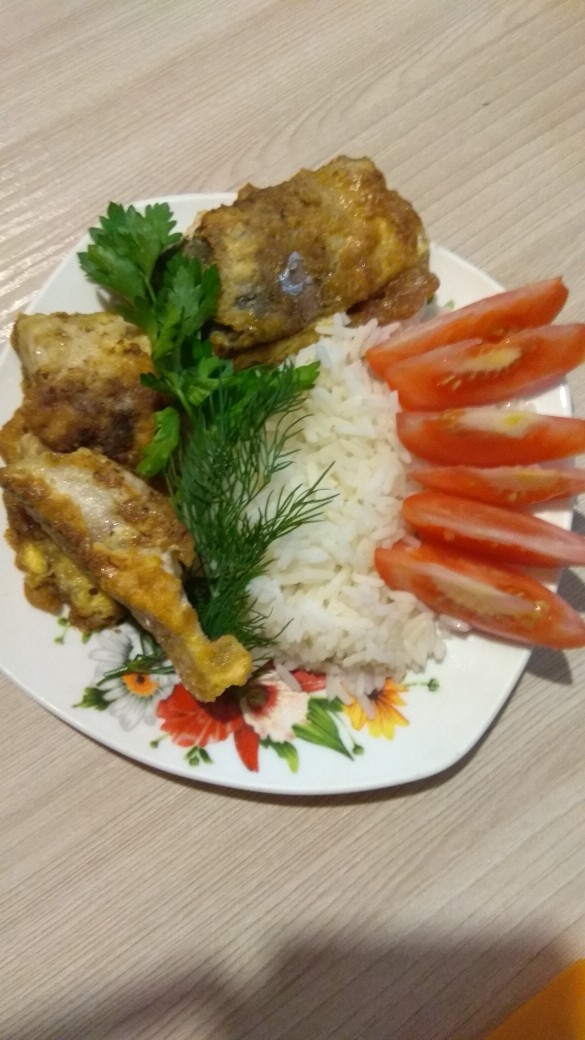 Скумбрия, жареная в кляре