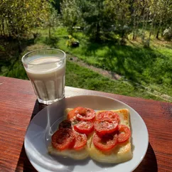 Жареный домашний сыр из козьего молока