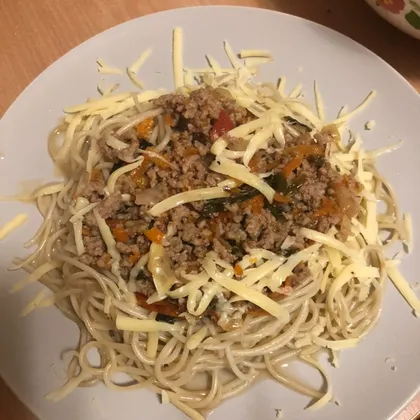 Спагетти 🍝 с соусом болоньезе