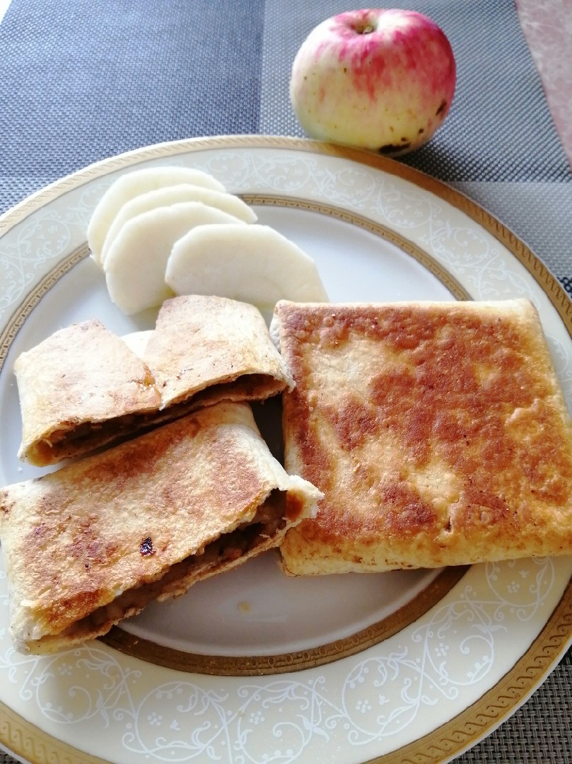 Тортилья с яблоками 🍎🍏