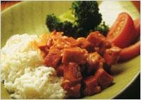 Тушеное мясо с рисом и овощами