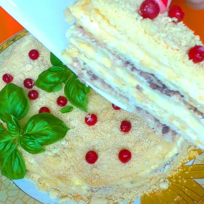 Закусочный торт НАПОЛЕОН / Самый Вкусный Торт-Салат на Новогодний Праздничный стол 2021