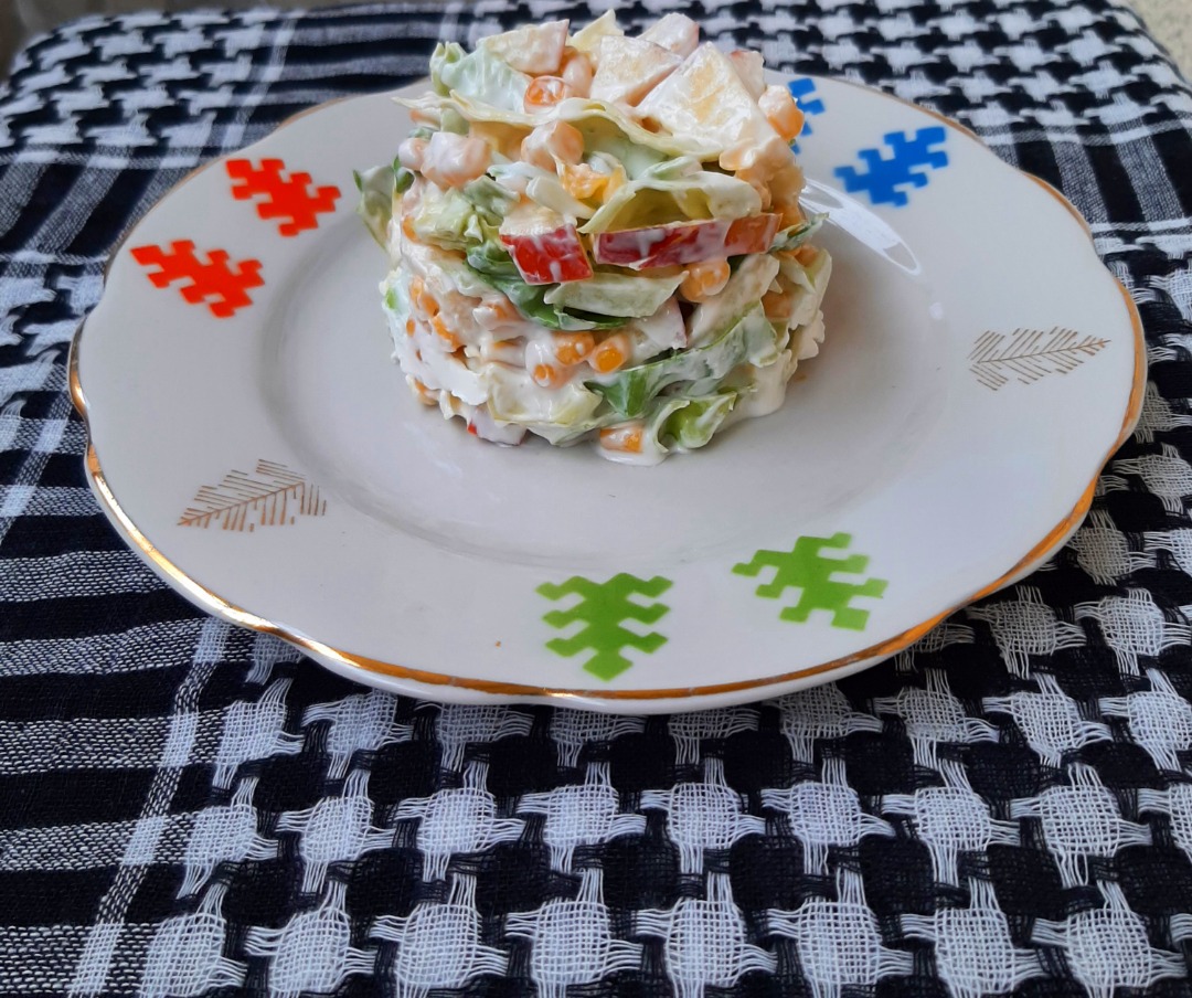 Салат с кальмарами и капустой - пошаговый рецепт с фото от экспертов Maggi
