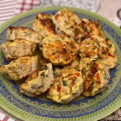 Маффины из вареной курицы без муки