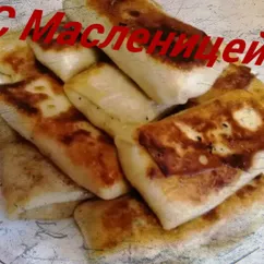 Блины на масленицу с начинкой